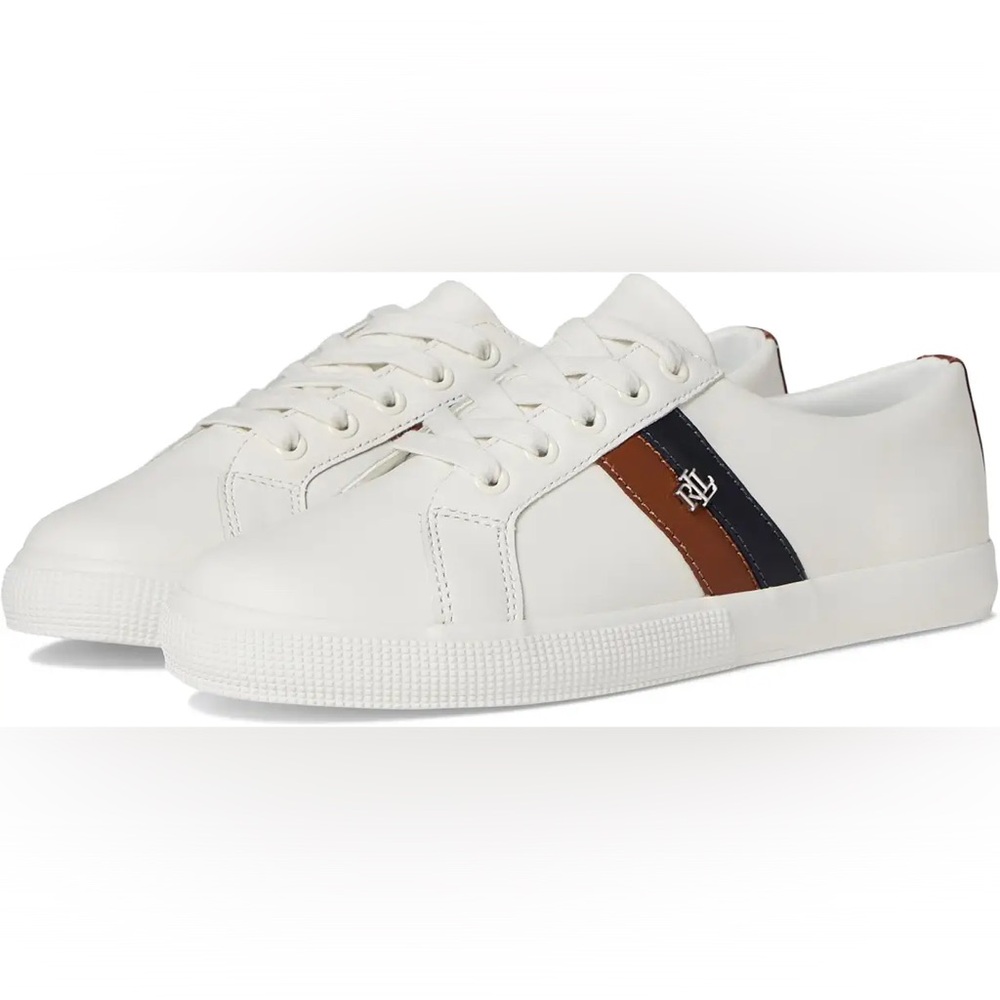 Lauren Ralph Lauren Janson II Leather Sneakers NWT